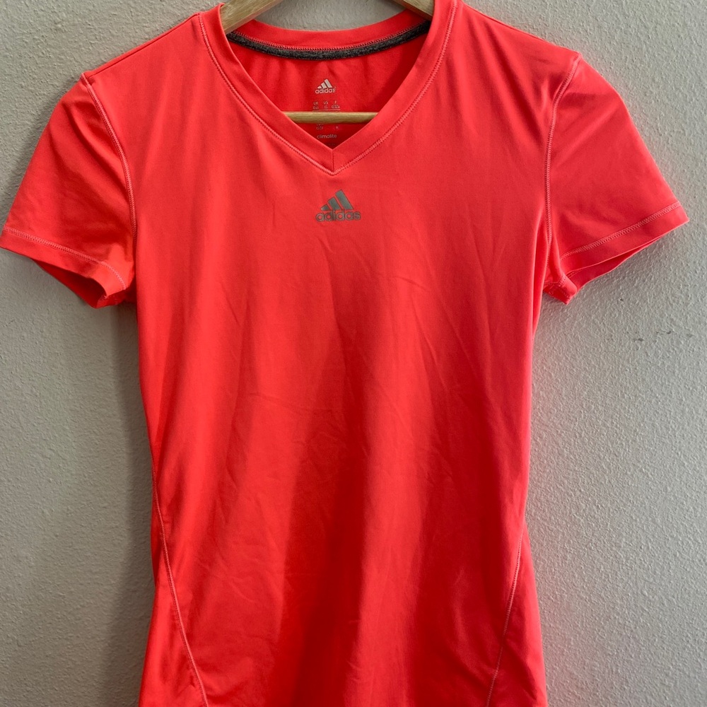 Adidas Women's Bright Red Short Sleeve Tee